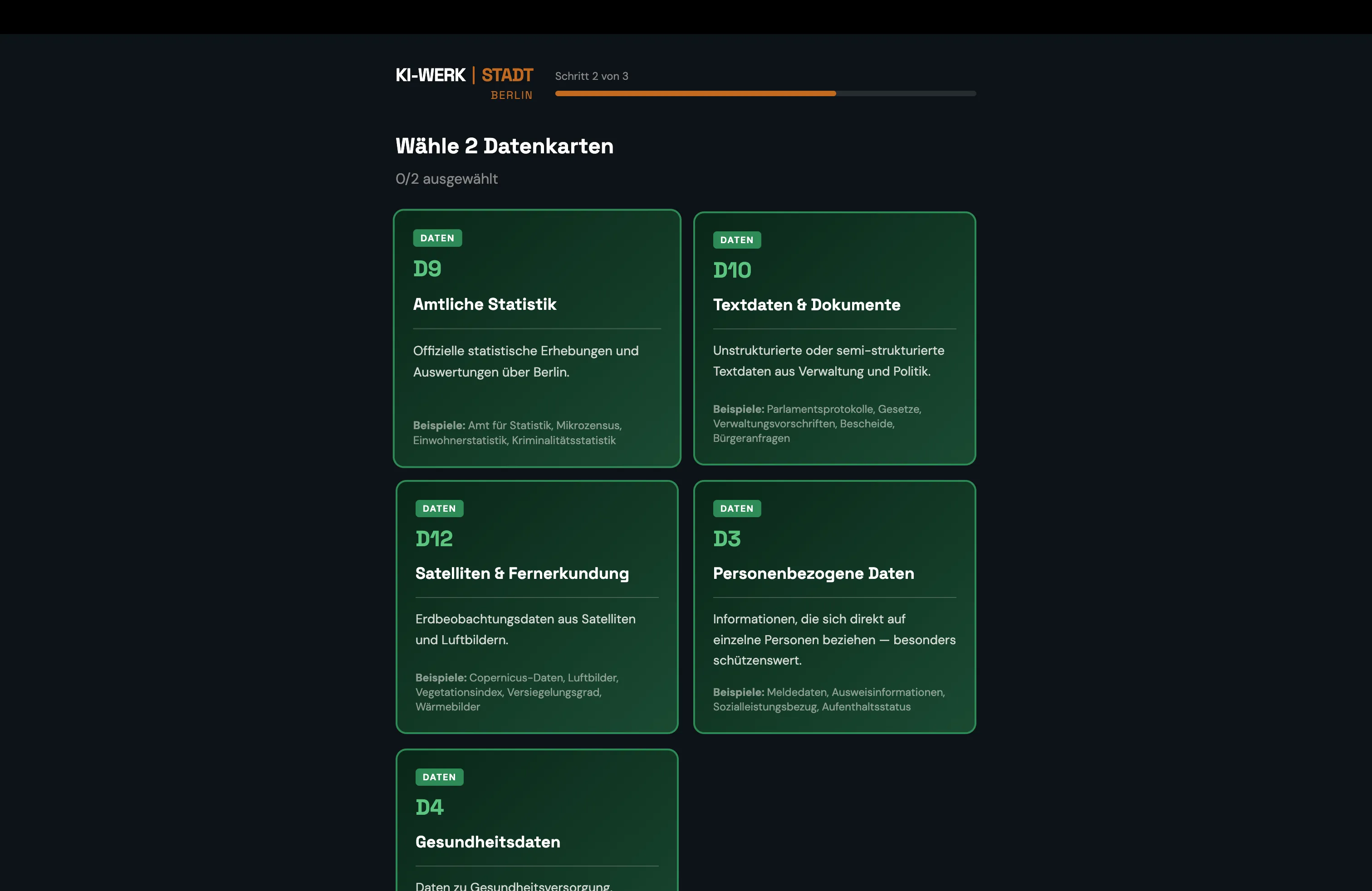 Screenshot von KI-Werkstadt